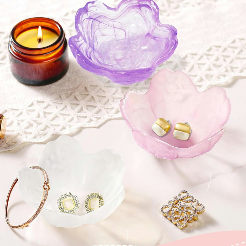Mother's Day Gift Jewelry Holder Flower Dish Ring Storage Tray