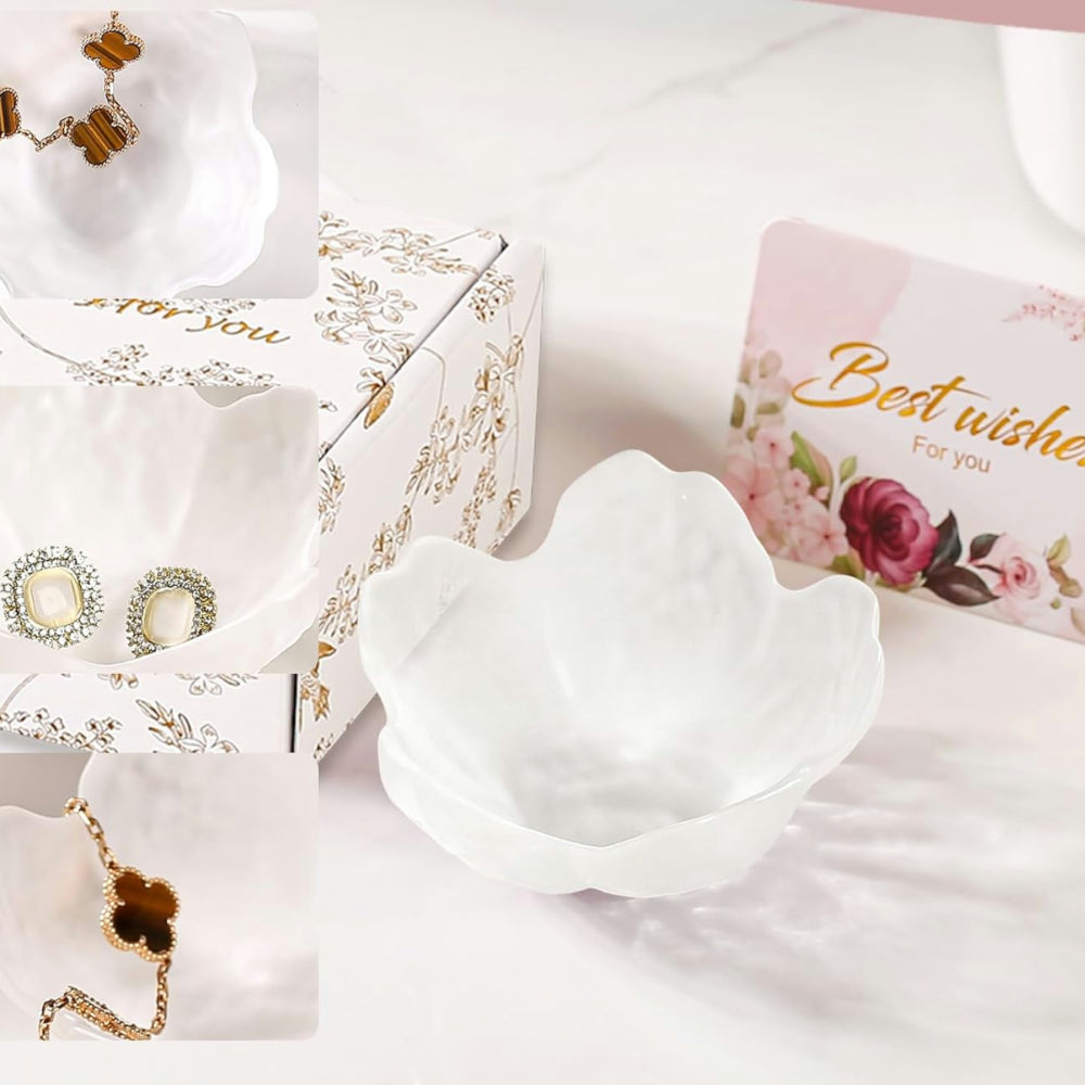 Mother's Day Gift Jewelry Holder Flower Dish Ring Storage Tray