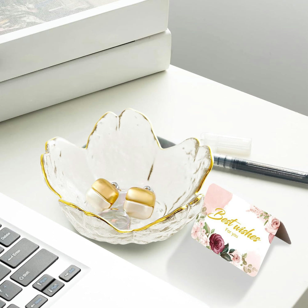 Mother's Day Gift Jewelry Holder Flower Dish Ring Storage Tray