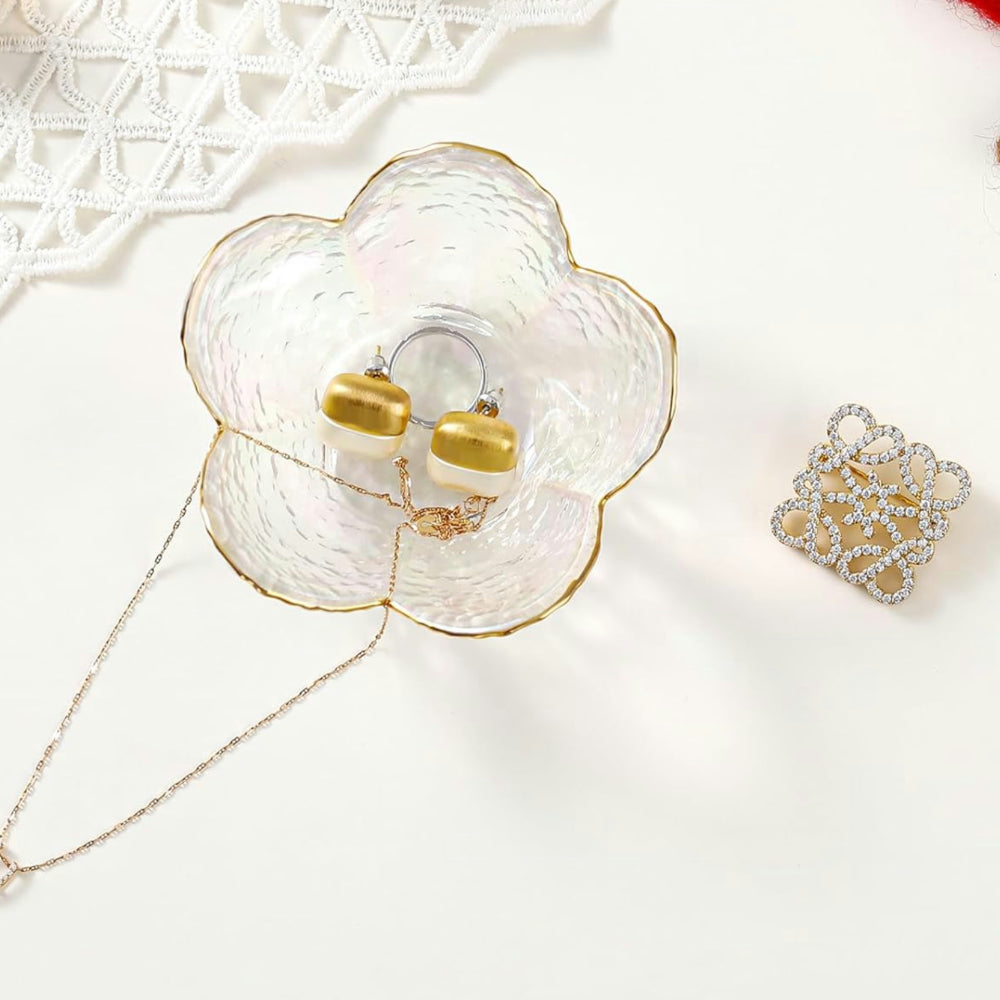 Mother's Day Gift Jewelry Holder Flower Dish Ring Storage Tray