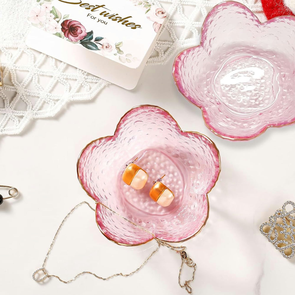 Mother's Day Gift Jewelry Holder Flower Dish Ring Storage Tray