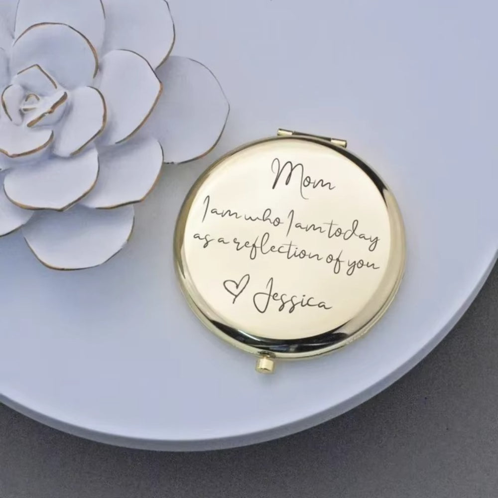 Mother's Day Gift Compact Personalized Pocket Mirror