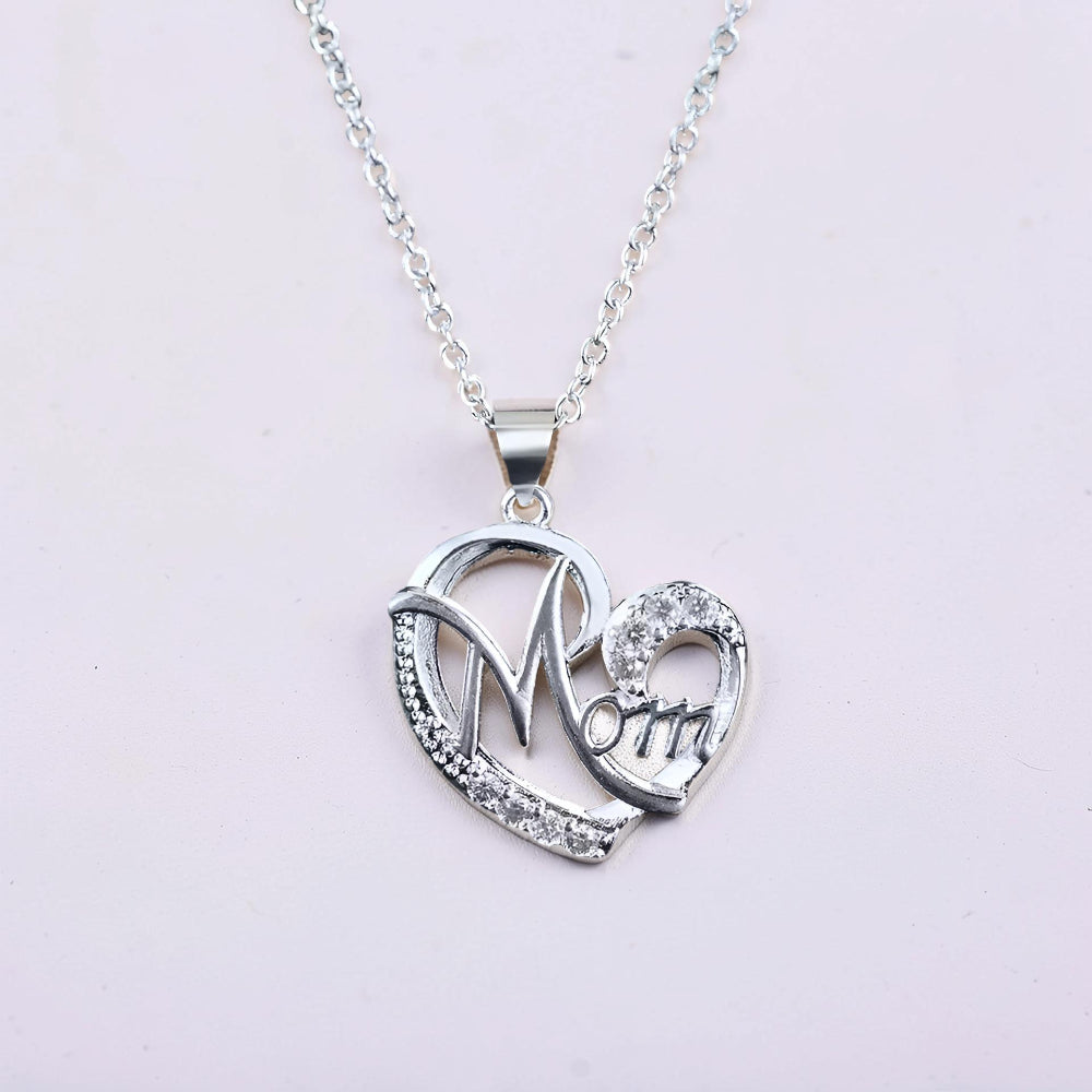 Collana Festa della Mamma Donna Ciondolo a Cuore con Testo Gioiello Regalo