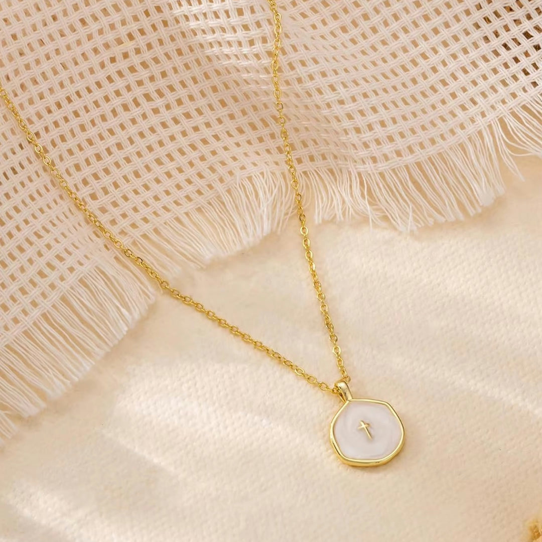 Collana Festa della Mamma Donna Ciondolo Croce Gioiello Minimalista
