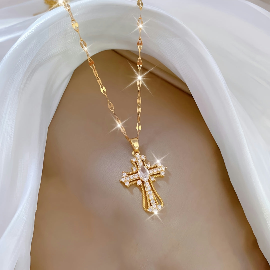 Moederdag Ketting Dames Kruis Hanger Statement Design Sieraad