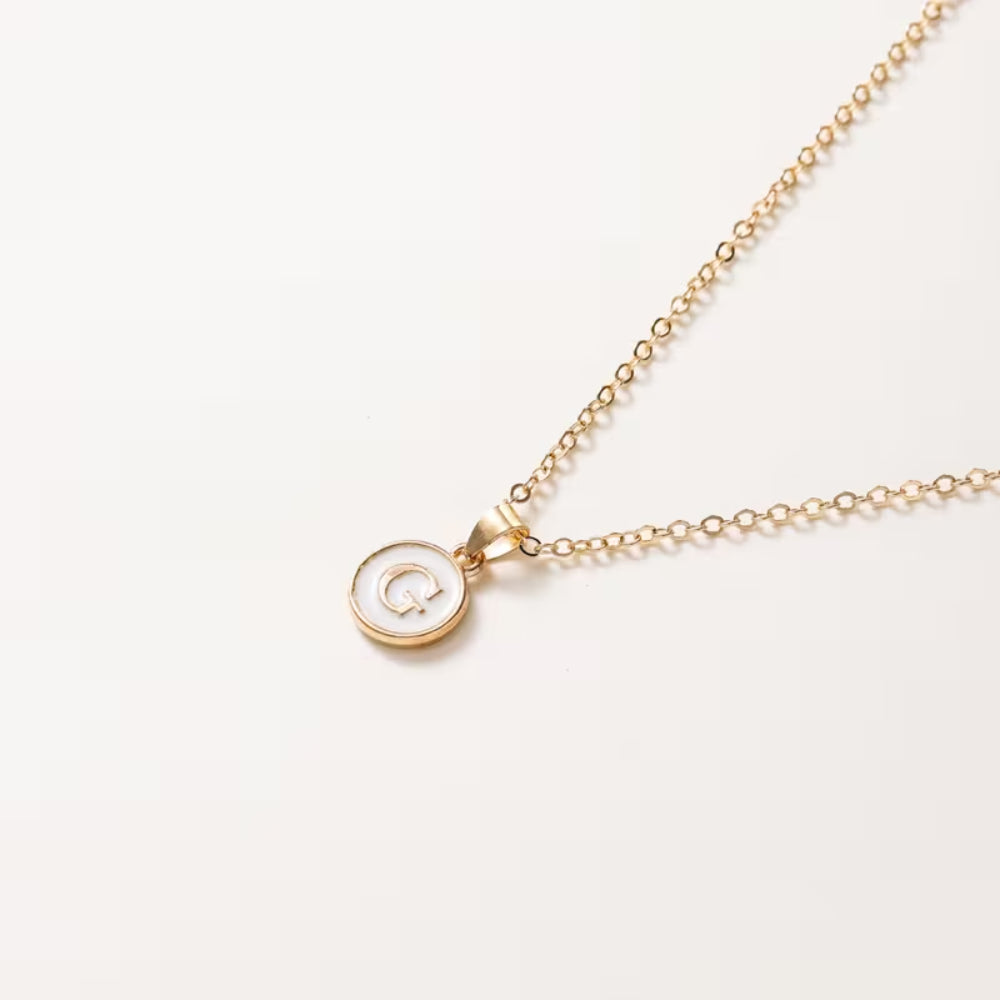 Collana Regalo Festa della Mamma Donna Regolabile Ciondolo Iniziale Smalto