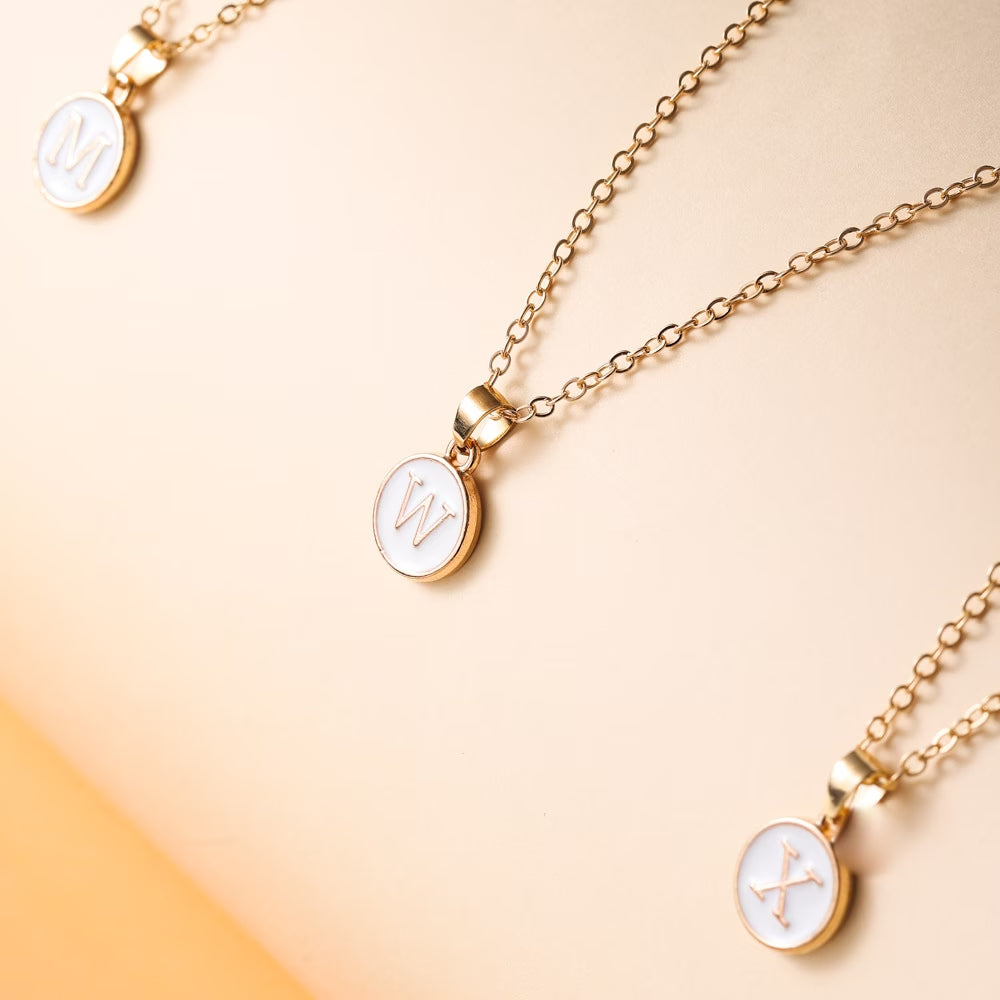 Collana Regalo Festa della Mamma Donna Regolabile Ciondolo Iniziale Smalto