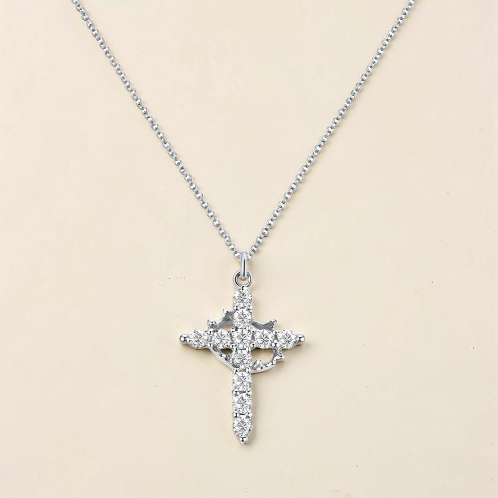 Collana Festa della Mamma Donna Corona Croce Ciondolo Gioiello Minimalista