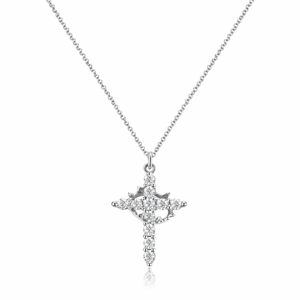 Mother's Day Necklace Cross Pendant Women Gold Silver Jewelry