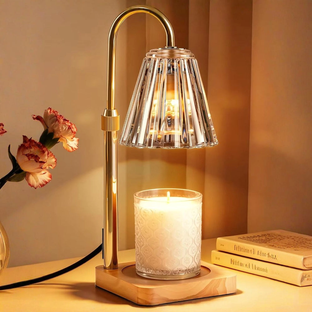 Lâmpada de Dia da Mãe Aquecedor de Vela Elétrico Regulável com Temporizador Decoração