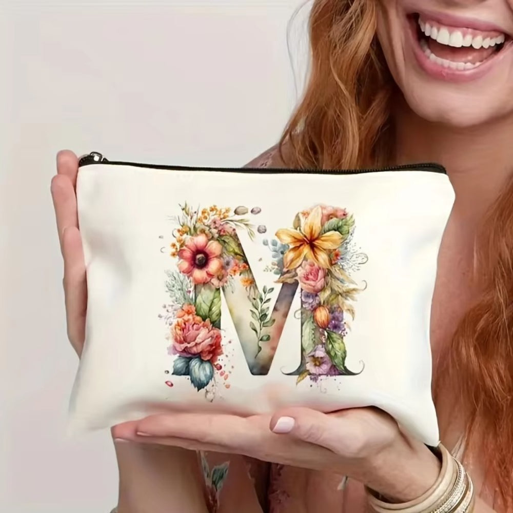 Borsa Trucco Donna Lettera Iniziale Beauty Case Viaggio