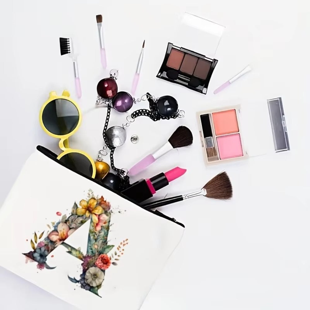 Borsa Trucco Donna Lettera Iniziale Beauty Case Viaggio