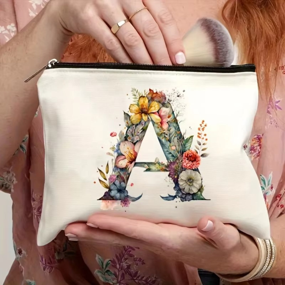 Borsa Trucco Donna Lettera Iniziale Beauty Case Viaggio