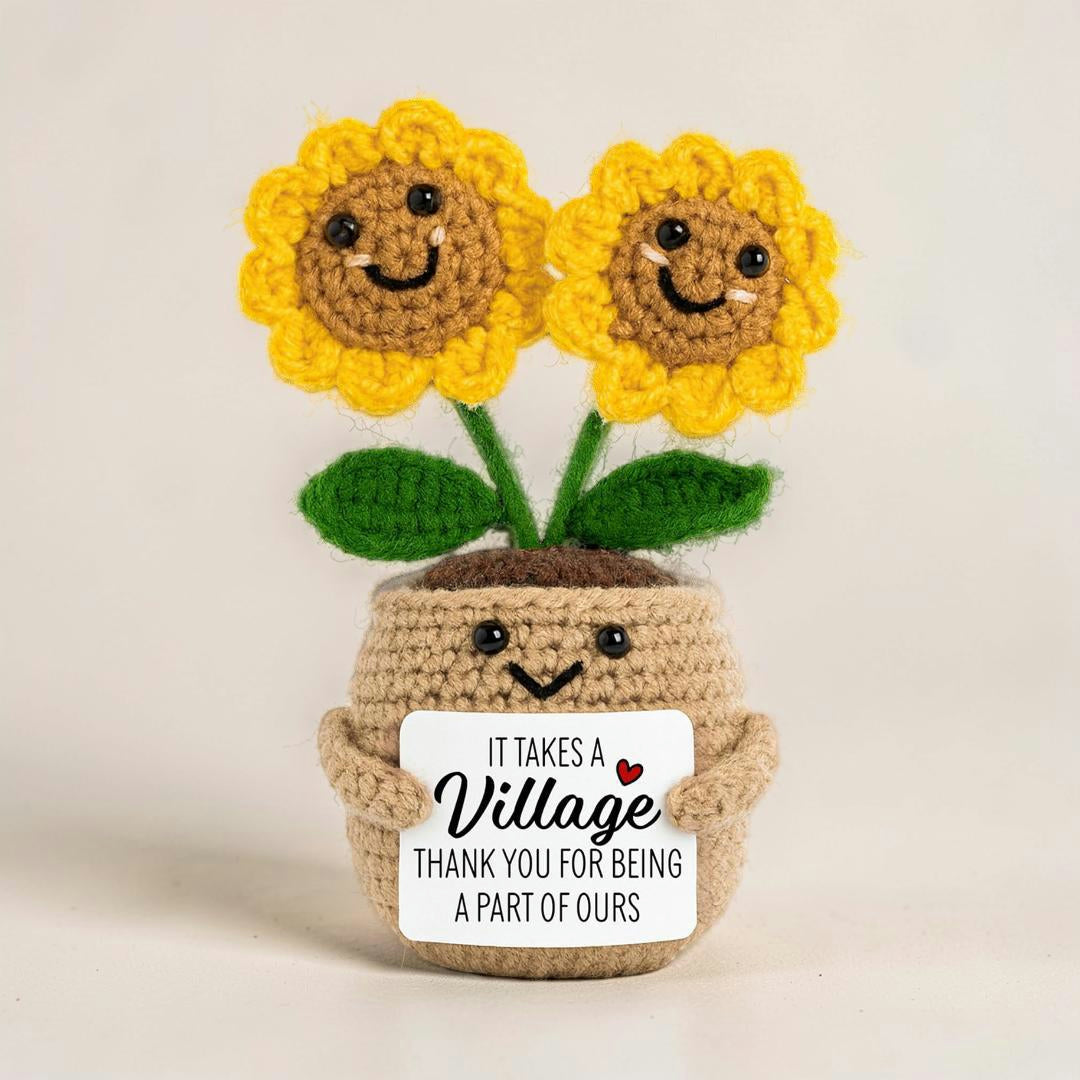 Decorazione floreale all'uncinetto fatta a mano per la Festa della Mamma