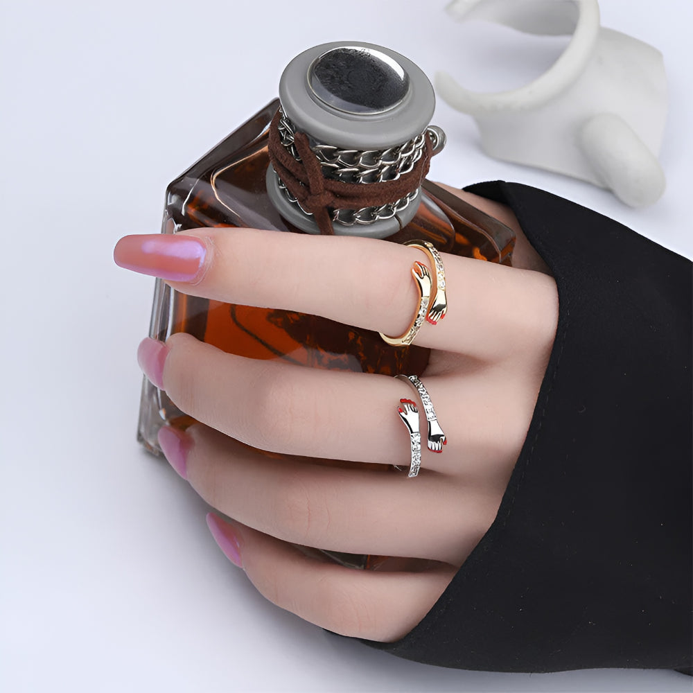 Moederdag Ring Dames Verstelbaar Knuffel Design Sieraad Cadeau