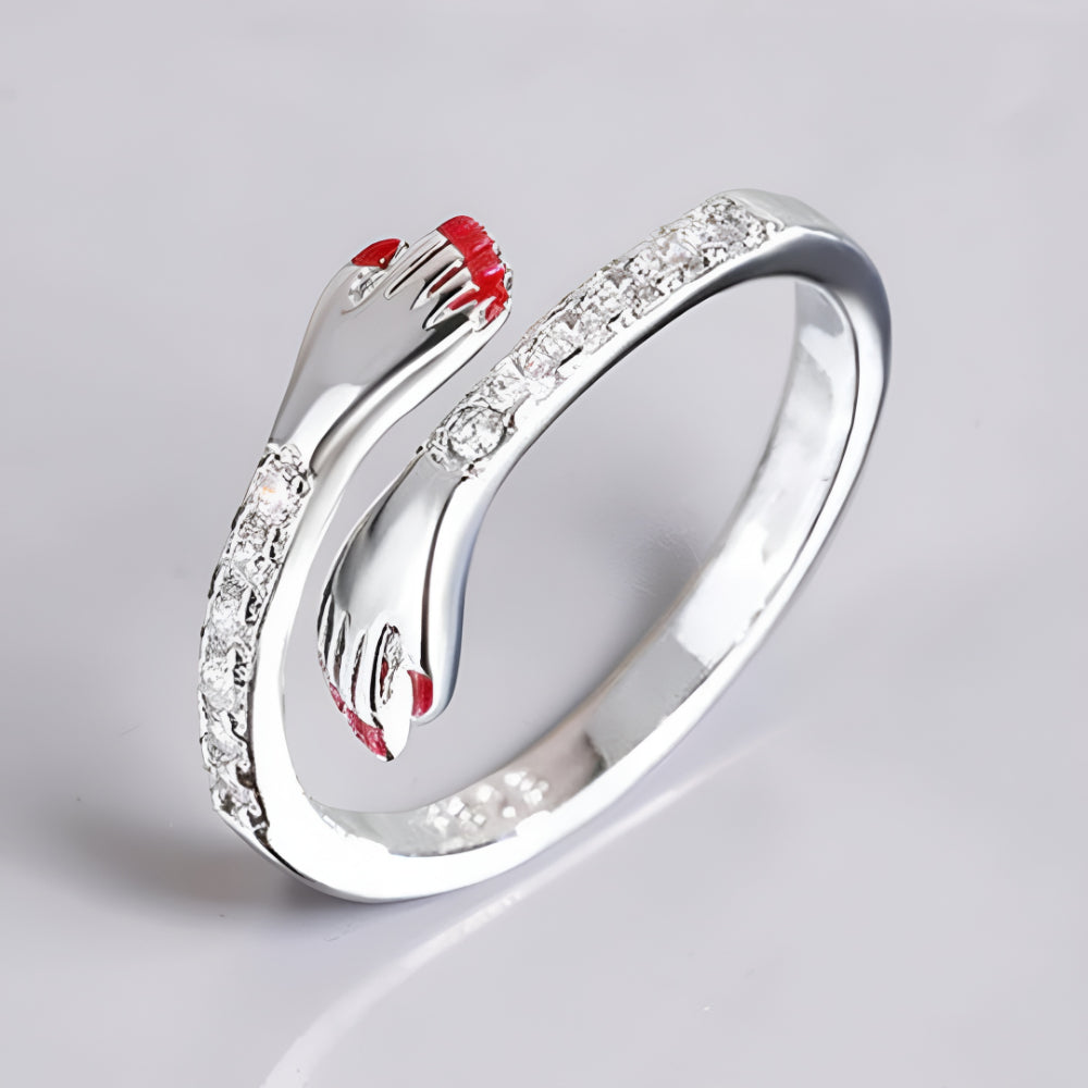 Moederdag Ring Dames Verstelbaar Knuffel Design Sieraad Cadeau