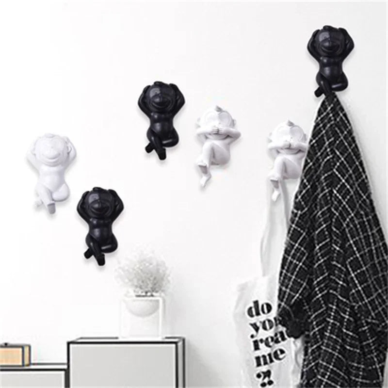 PlayfulGlow - Funny Monkey Wall Lamp with Milk Glass – Decorative LED Lamp