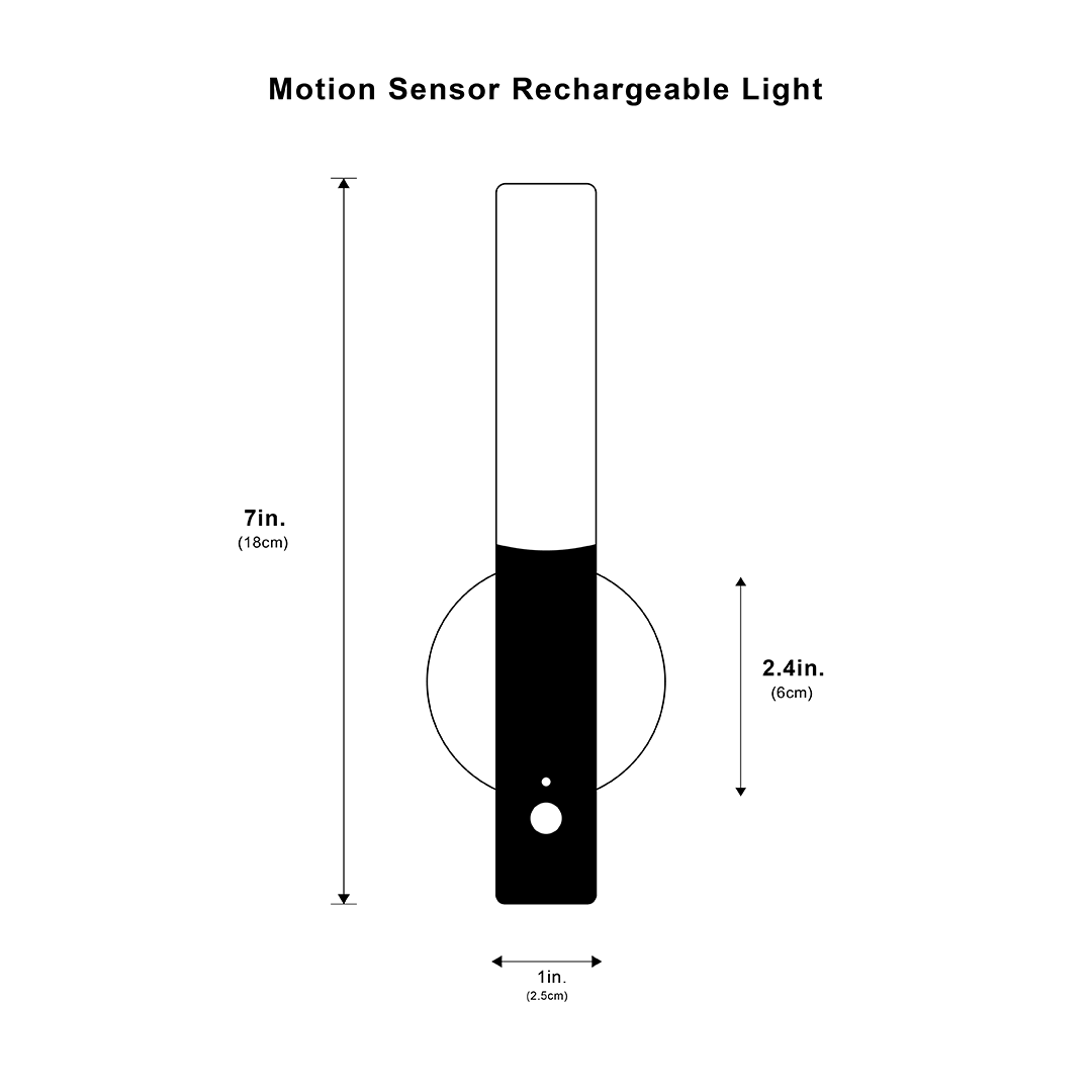 Lámpara Recargable con Sensor de Movimiento