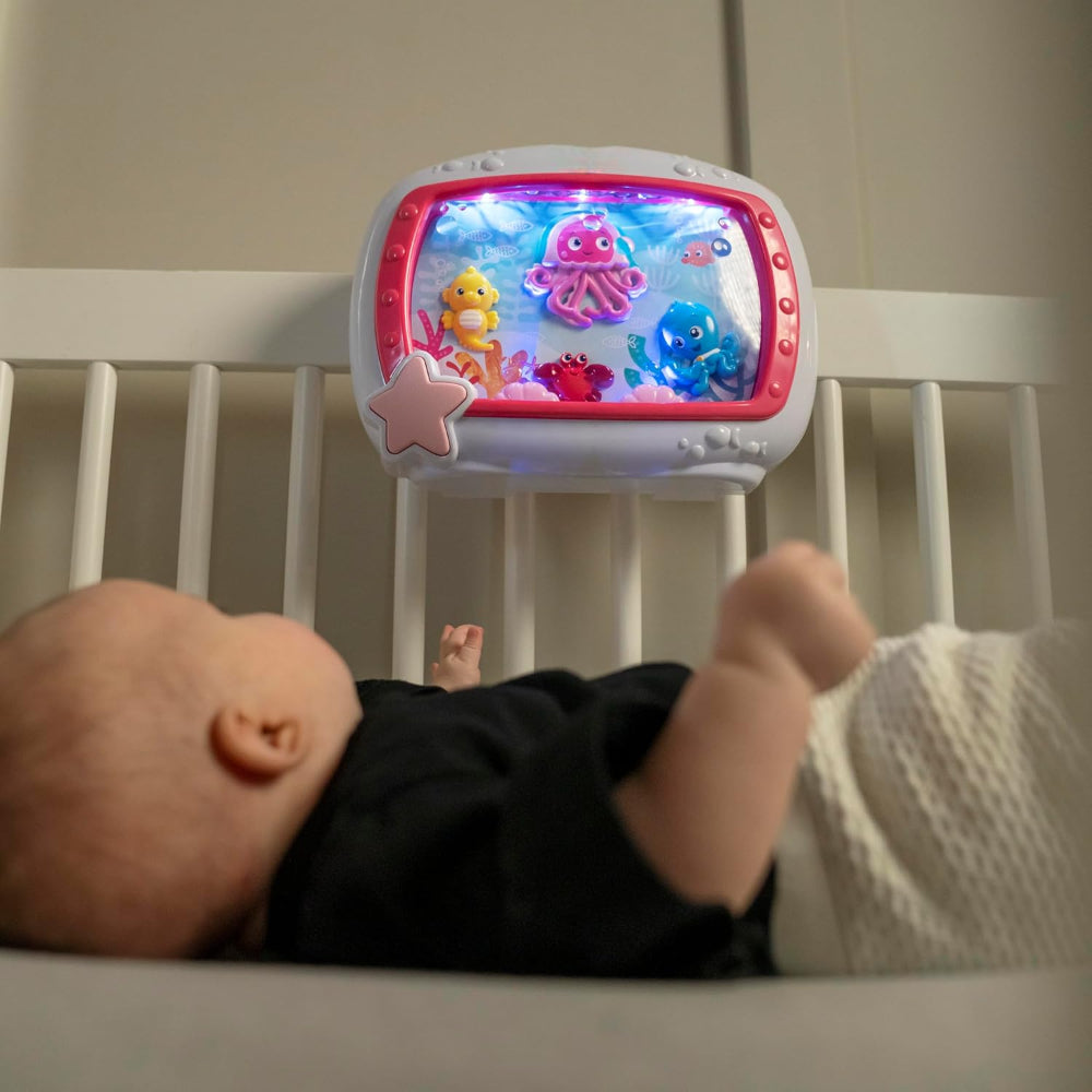 Baby Mobile Music Box Projector Night Light Sound Sleep Aid