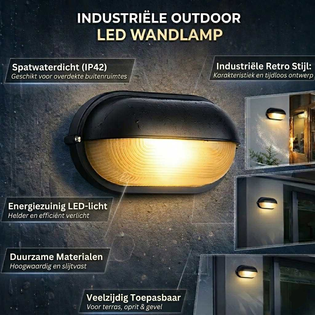 LumiSteel - Waterproof Industrial LED Wall Light for Outdoors – Robust Lighting for Extreme Weather