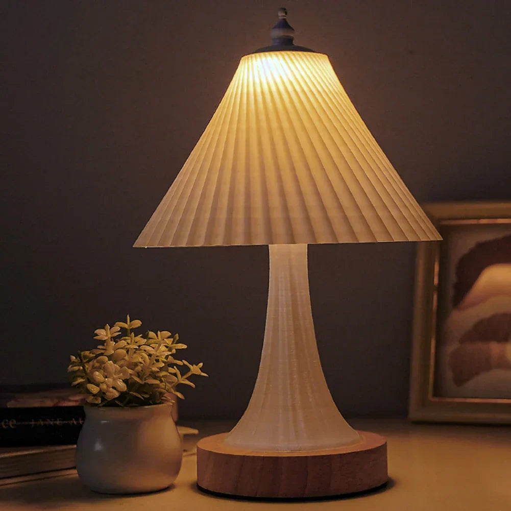 WoodGlow – Minimalist LED Table Lamp for Atmospheric Lighting