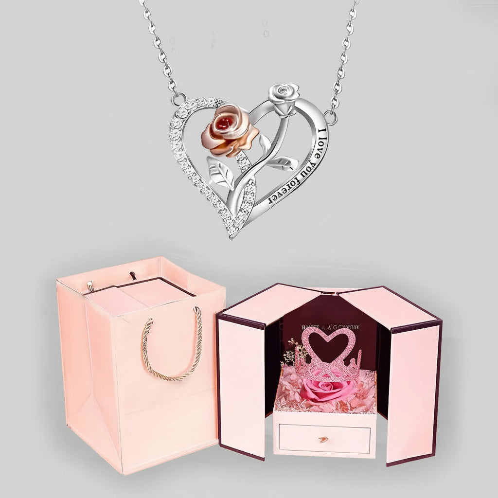 Ciondolo Cristallo Forma Cuore Romantico Gioiello San Valentino