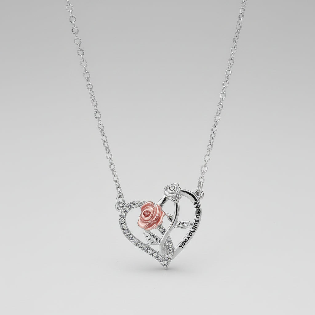 Ciondolo Cristallo Forma Cuore Romantico Gioiello San Valentino