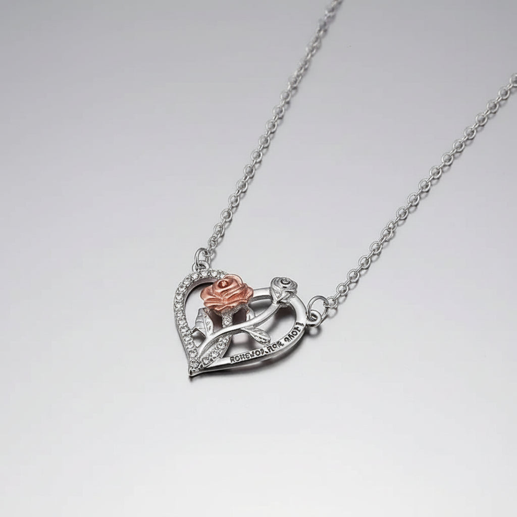 Ciondolo Cristallo Forma Cuore Romantico Gioiello San Valentino