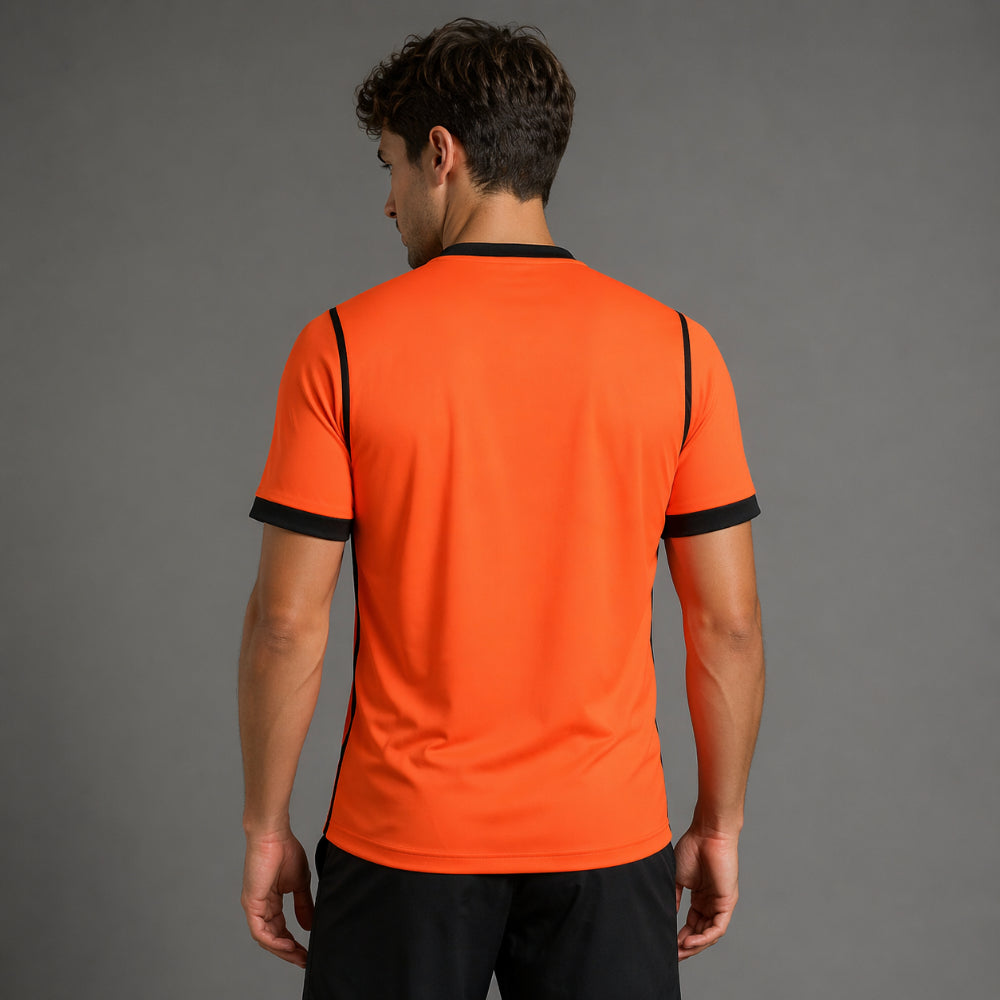 Camiseta de fútbol masculina Holanda Mundial 2026 deportiva