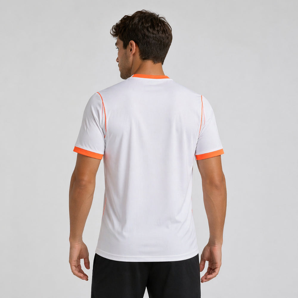 Camiseta de fútbol masculina Holanda Mundial 2026 deportiva