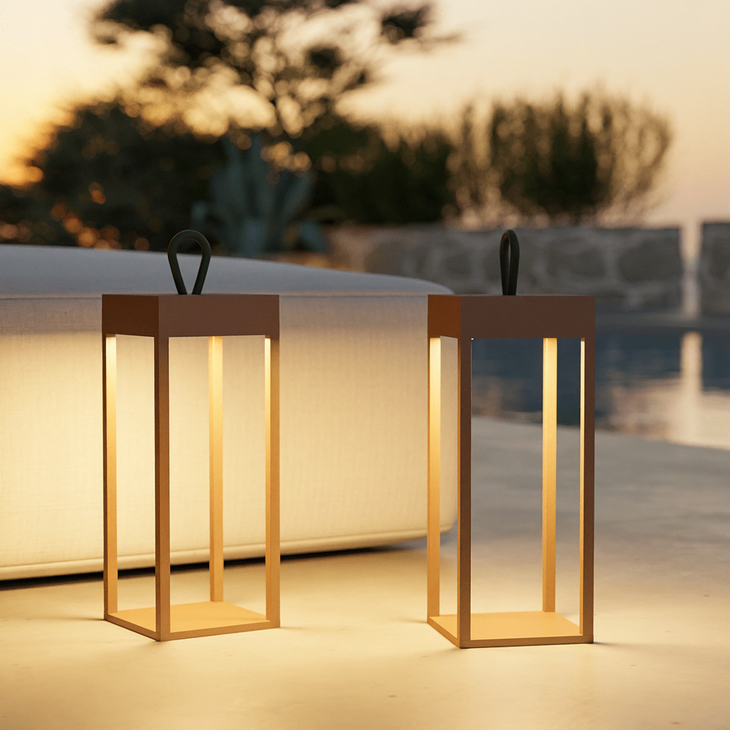 Table Lamp LED Dimmable Minimalist Metal Indoor Outdoor