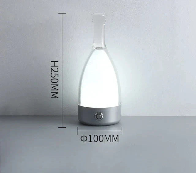 LuxeGlow - Modern Bottle Table Lamp with Dimmable LED Lighting
