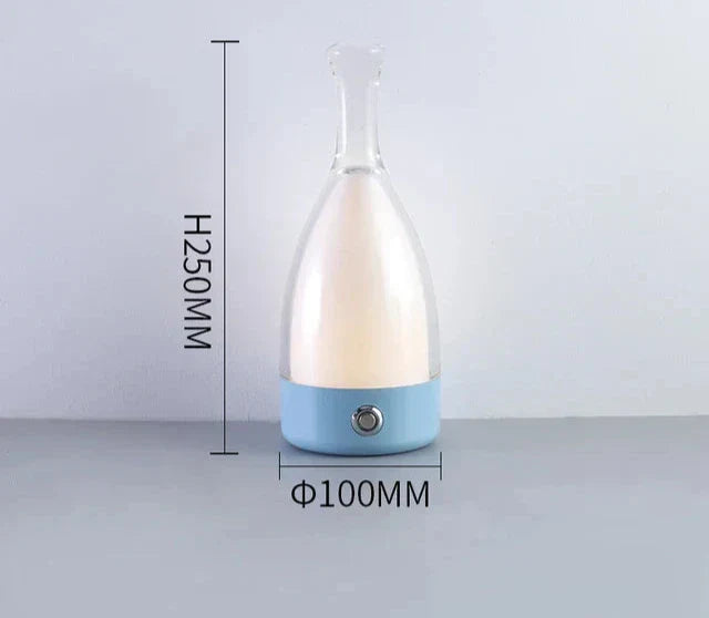 LuxeGlow - Modern Bottle Table Lamp with Dimmable LED Lighting