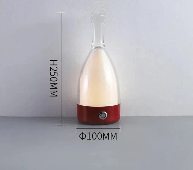LuxeGlow - Modern Bottle Table Lamp with Dimmable LED Lighting