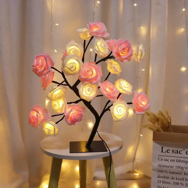 LumiTree - Lámpara de mesa LED con brazo – Iluminación decorativa ambiental para sala de estar y dormitorio