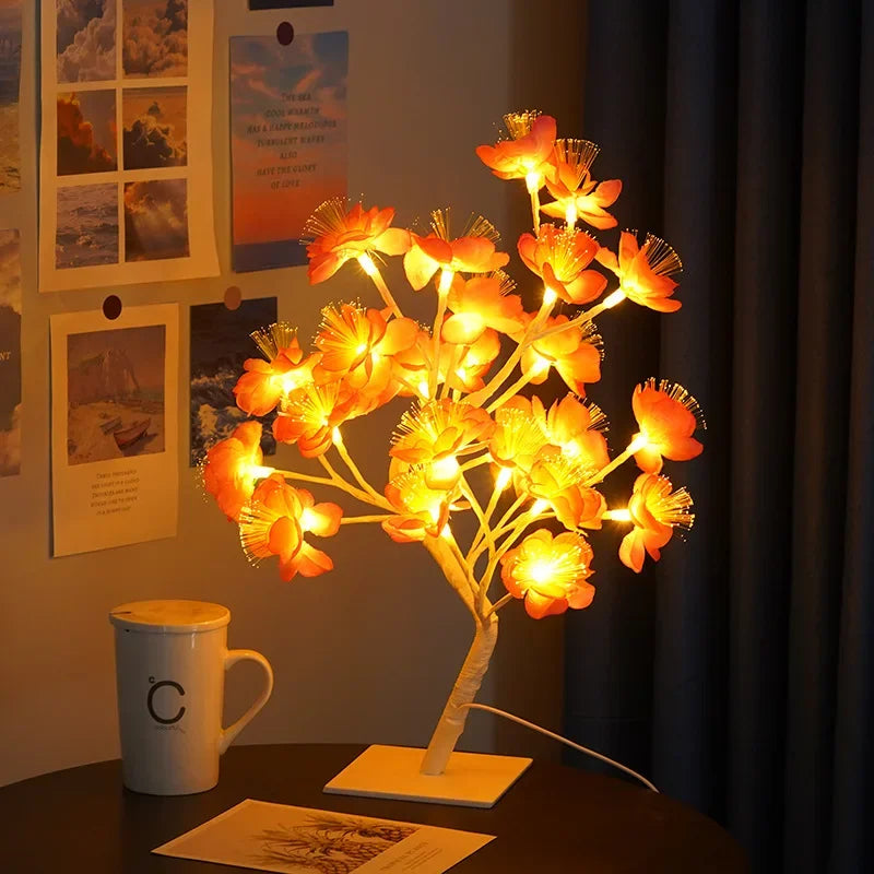 LumiTree - Lámpara de mesa LED con brazo – Iluminación decorativa ambiental para sala de estar y dormitorio