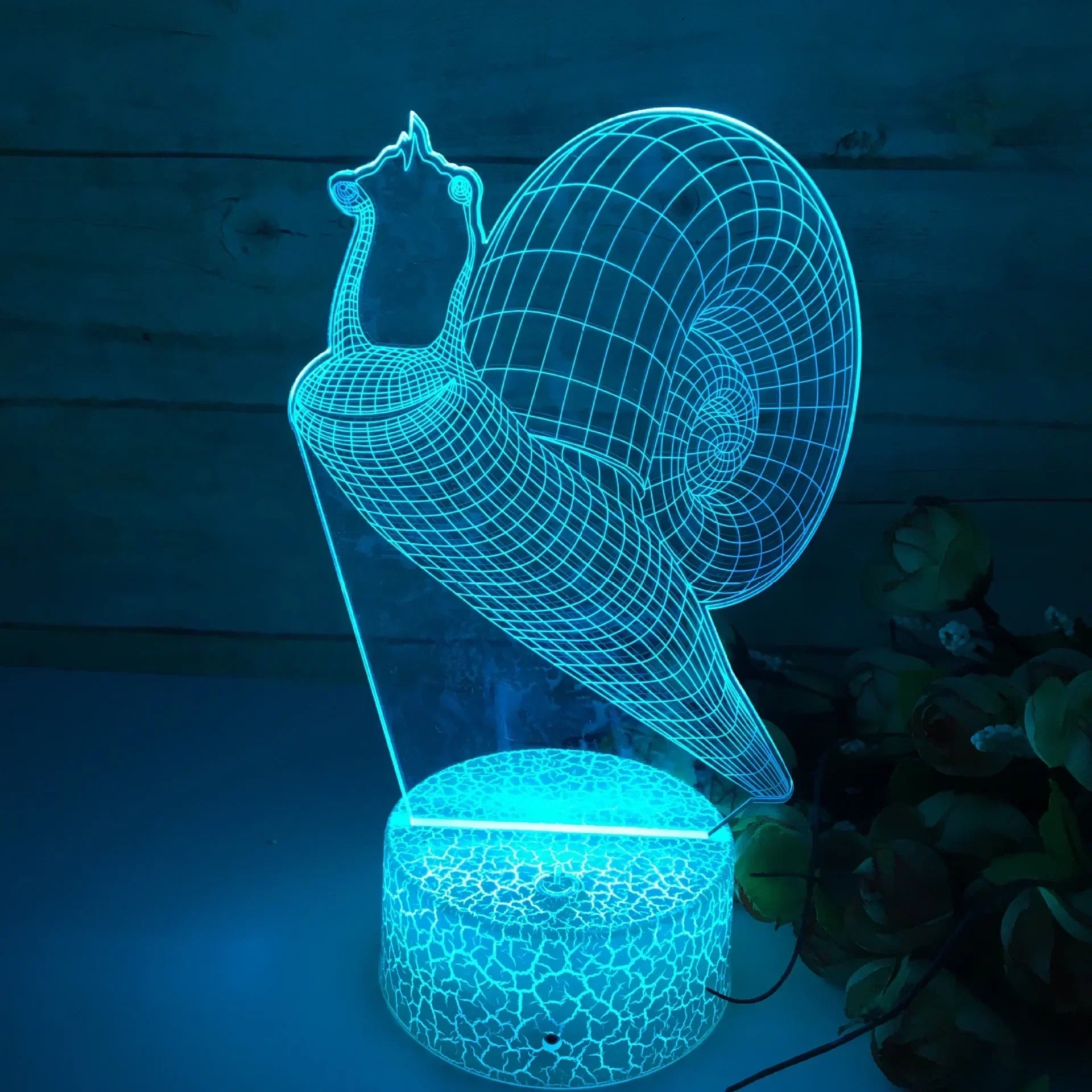 GlowSnail - 3D LED Night Light with Color Change and Dimmable Function