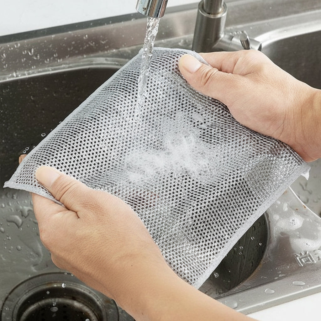 Non-Scratch Nylon Dishcloths for Kitchen Cleaning and Scrubbing 5