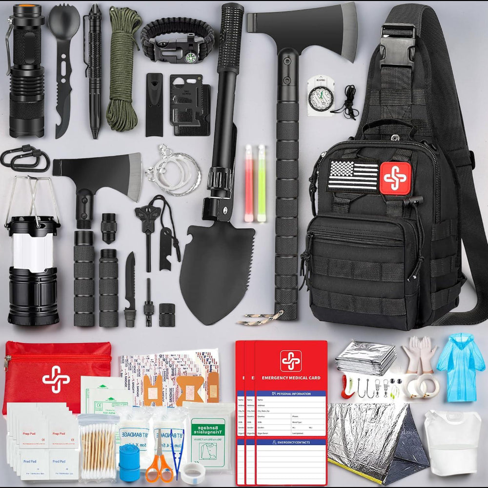 Kit de Sobrevivência Noodpakket 262 Peças Bolsa de Primeiros Socorros Outdoor