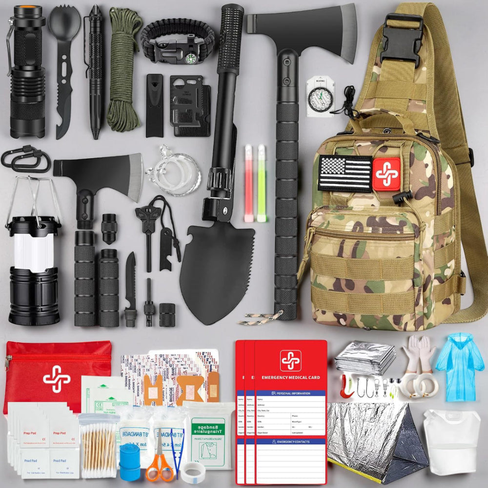 Kit de Sobrevivência Noodpakket 262 Peças Bolsa de Primeiros Socorros Outdoor