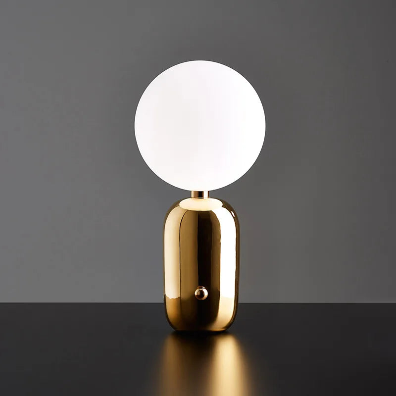 LumeSphere – Scandinavian Table Lamp with Modern Design for Living Room and Bedroom