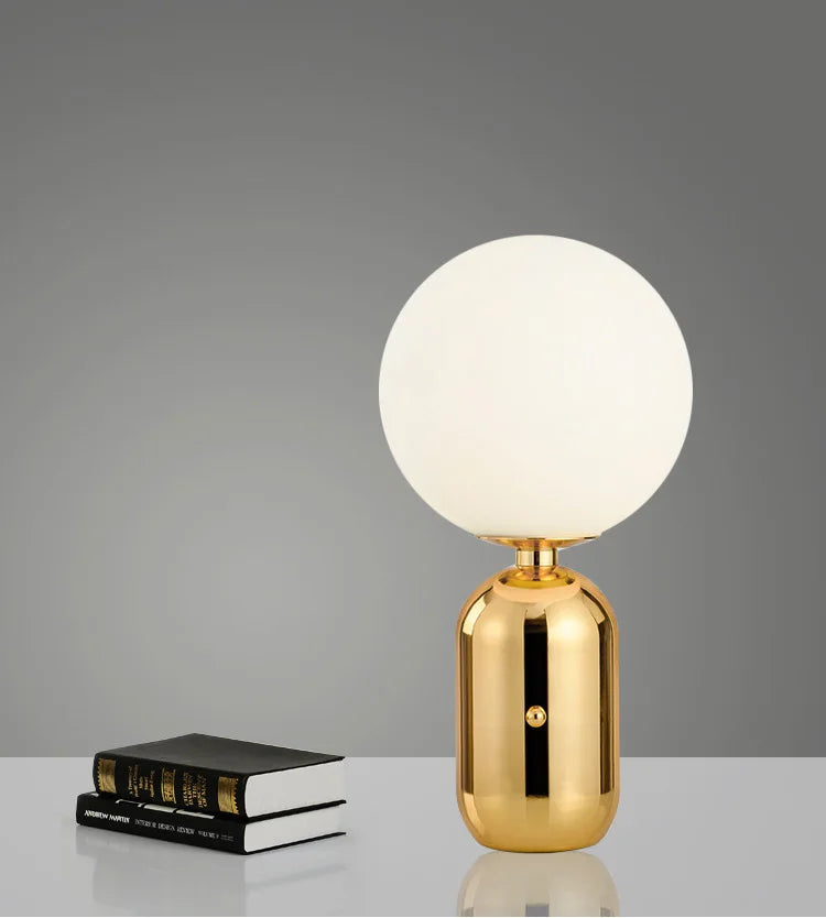 LumeSphere – Scandinavian Table Lamp with Modern Design for Living Room and Bedroom