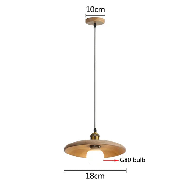 ScandiGlow - Rustieke Houten Hanglamp
