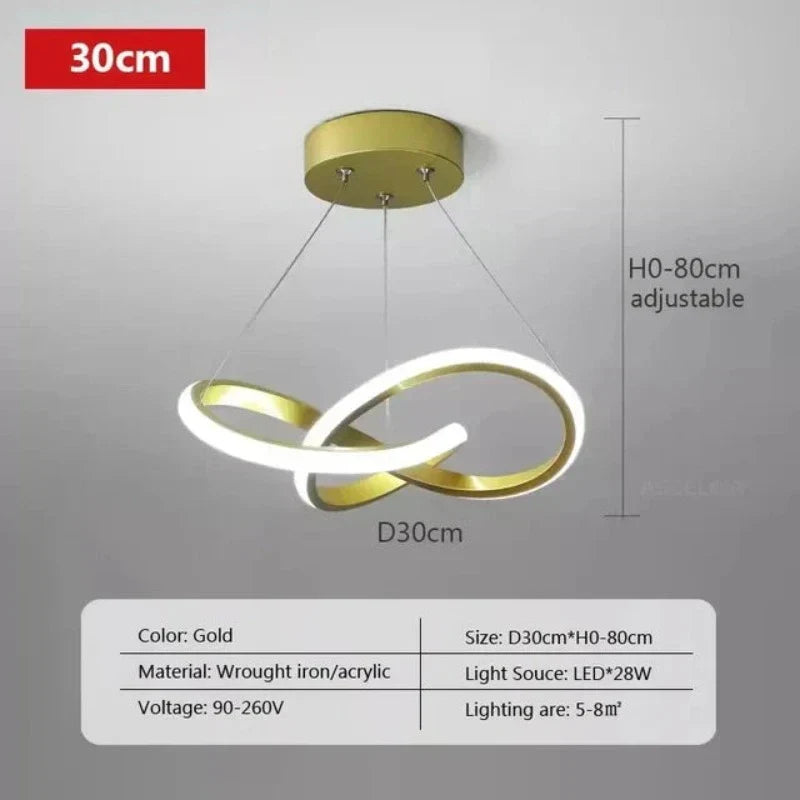 LumiWave - Lámpara de techo LED moderna