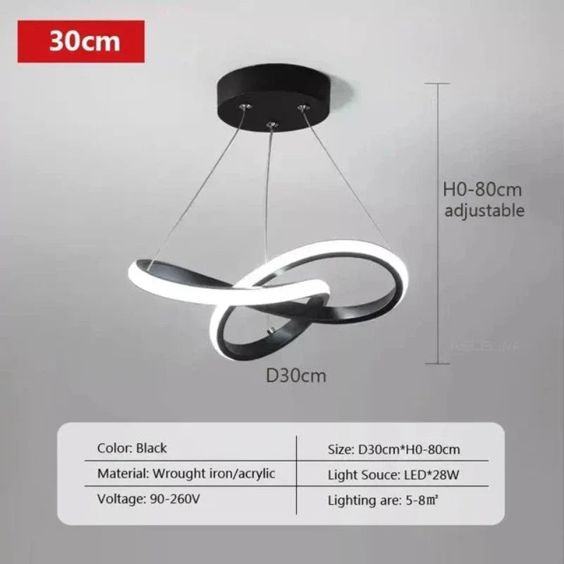 LumiWave - Lámpara de techo LED moderna