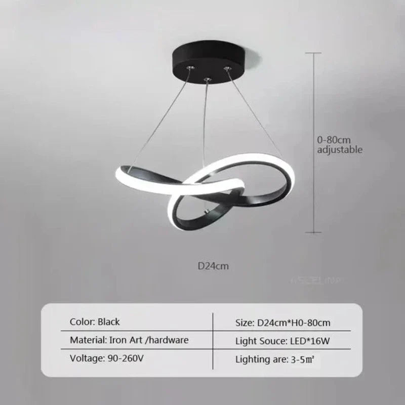 LumiWave - Lámpara de techo LED moderna