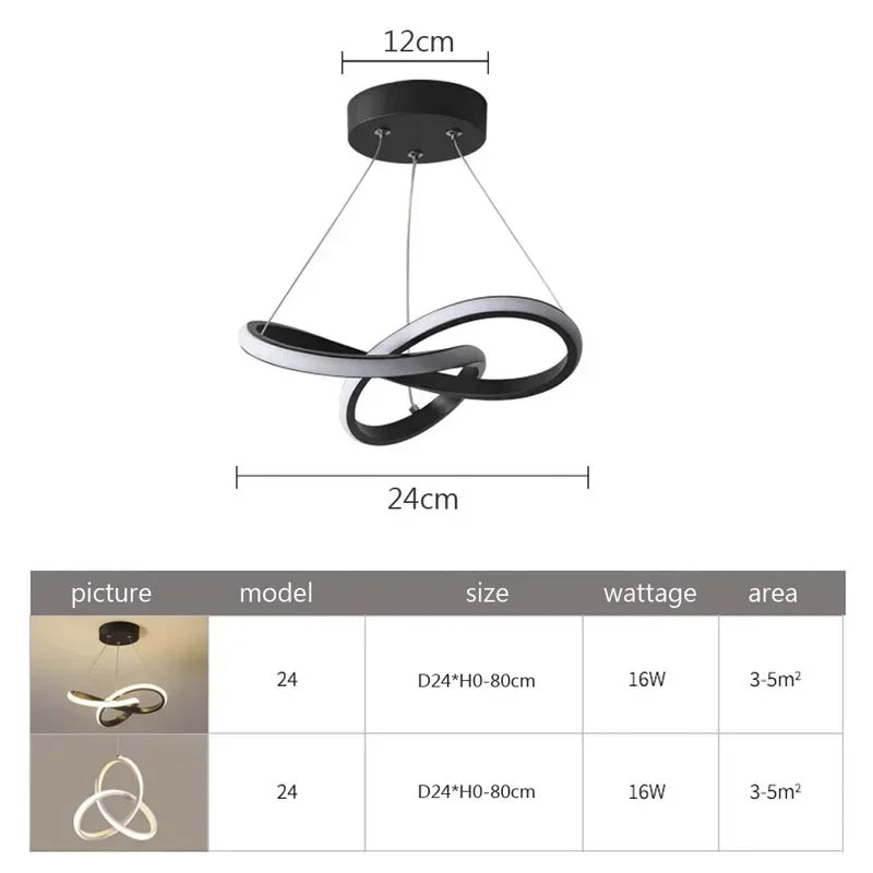 LumiWave - Lámpara de techo LED moderna