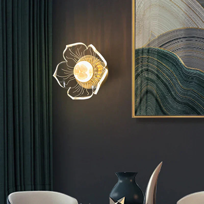 BloomGlow – Flower-shaped LED Wall Lamp for Bedroom & Living Room