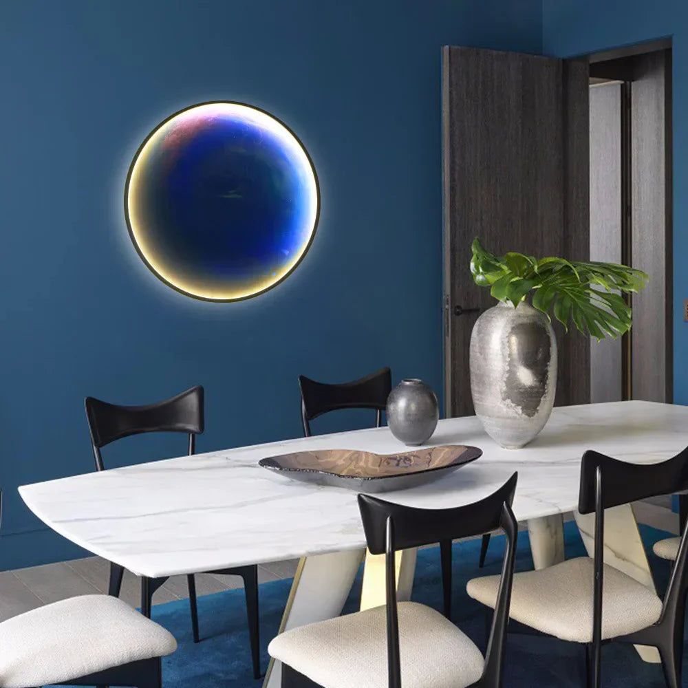LunarGlow - LED Wall Lamp for a Soothing Bedroom Experience