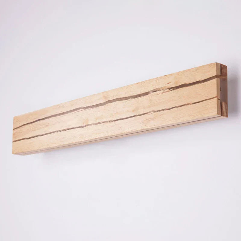 WoodGlow - Modern LED Wooden Wall Lamp with Crack Design Natural Lighting
